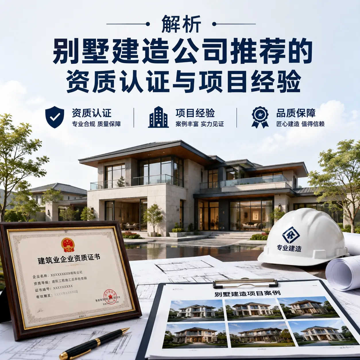 解析 碧江 别墅建造公司推荐的资质认证与项目经验