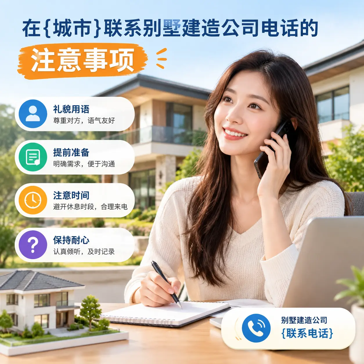 在碧江联系别墅建造公司电话的注意事项