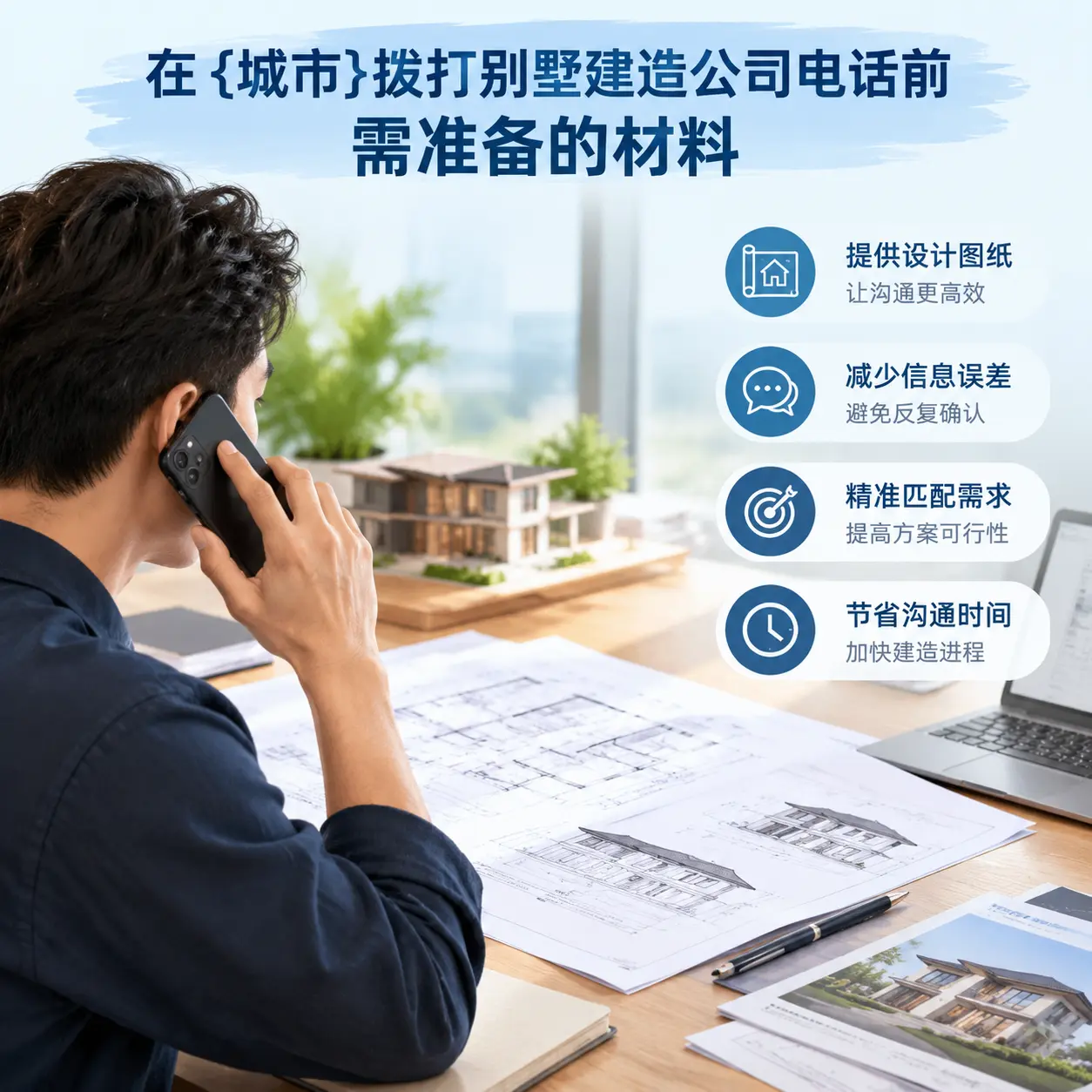 在碧江拨打别墅建造公司电话前需准备的材料